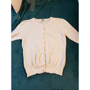 Kirra Cardigan Sweater Womens Large Beige Long Sleeve Button Up Cashmere Blend